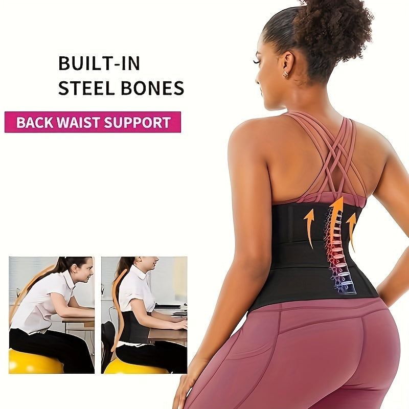 Female Waist Trainer, Waist Belt, Abdominal Control Exercise, Waist Tightening, Sauna Exercise, Waist Slimming Belt, Three Row Buckle, Three Waist Belt, Shaping Waist