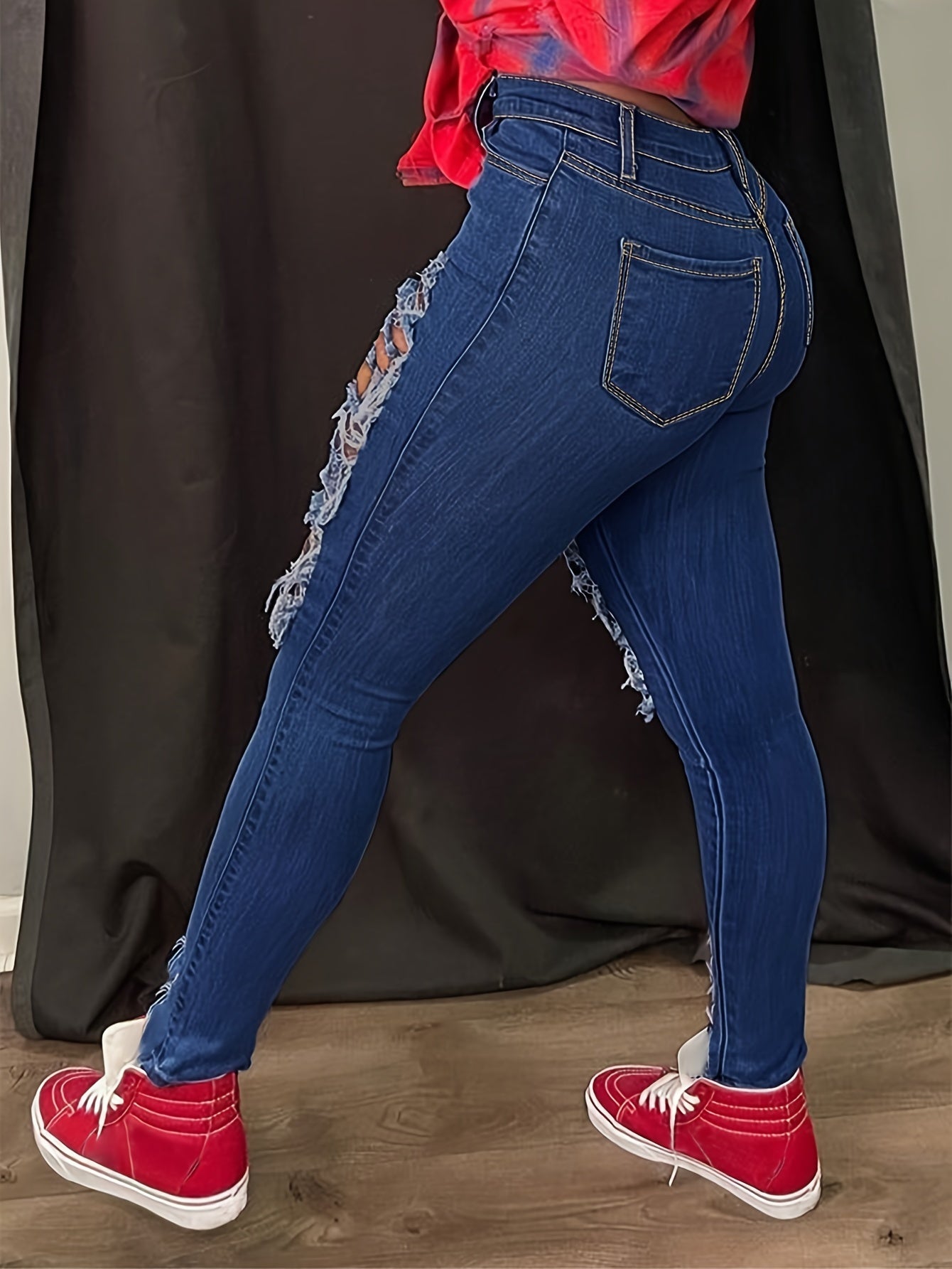 Stretchy Petite Fit Ladies Jeans - Cross-Border Fashion, Tight Cut, Small Feet, Comfortable, High-Quality Denim, Versatile, and Chic