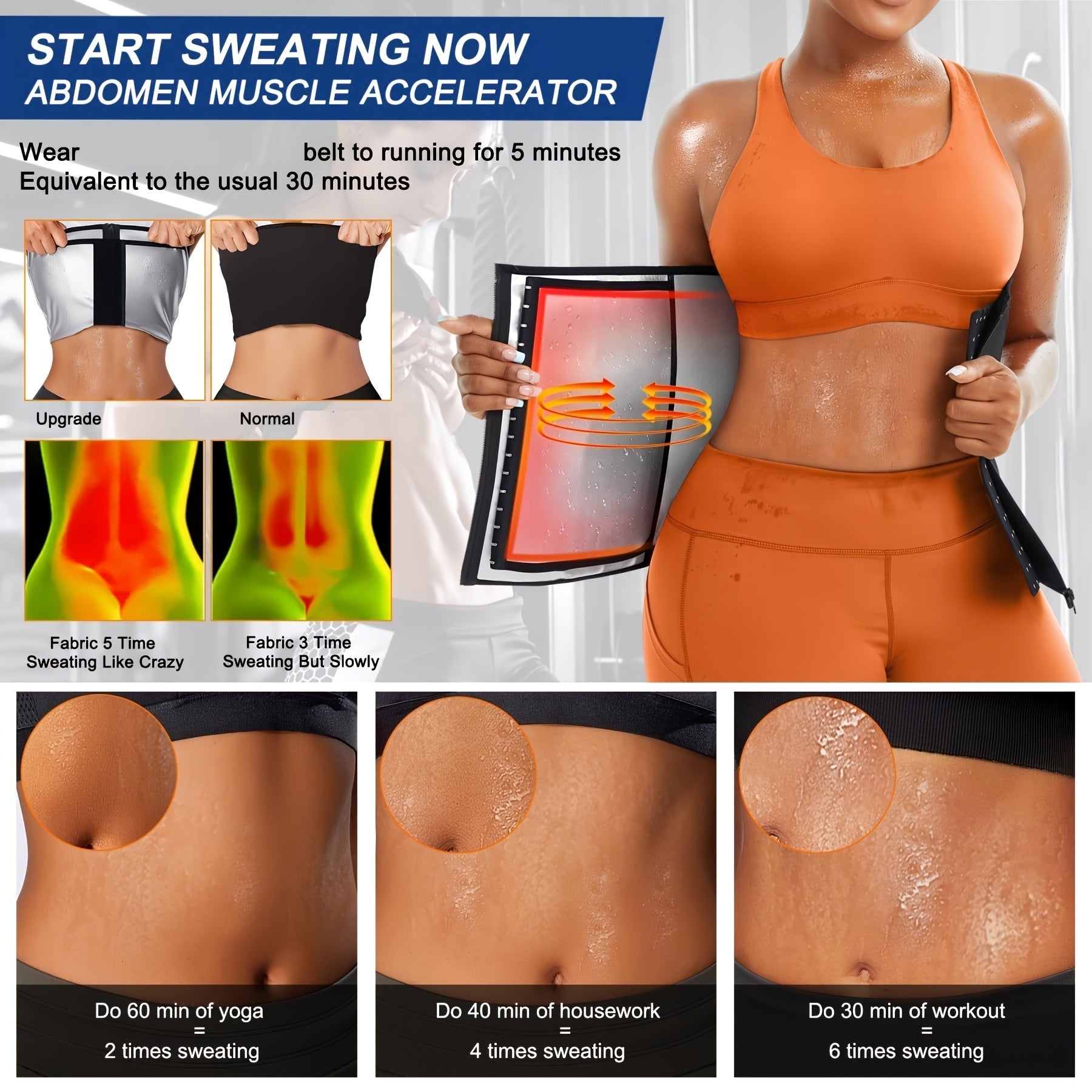 Women's Neoprene Waist Trainer Tank Zip Front Body Shaper Sleek Sleeveless Activewear Top Lumbar Support, for Workout and Fitness