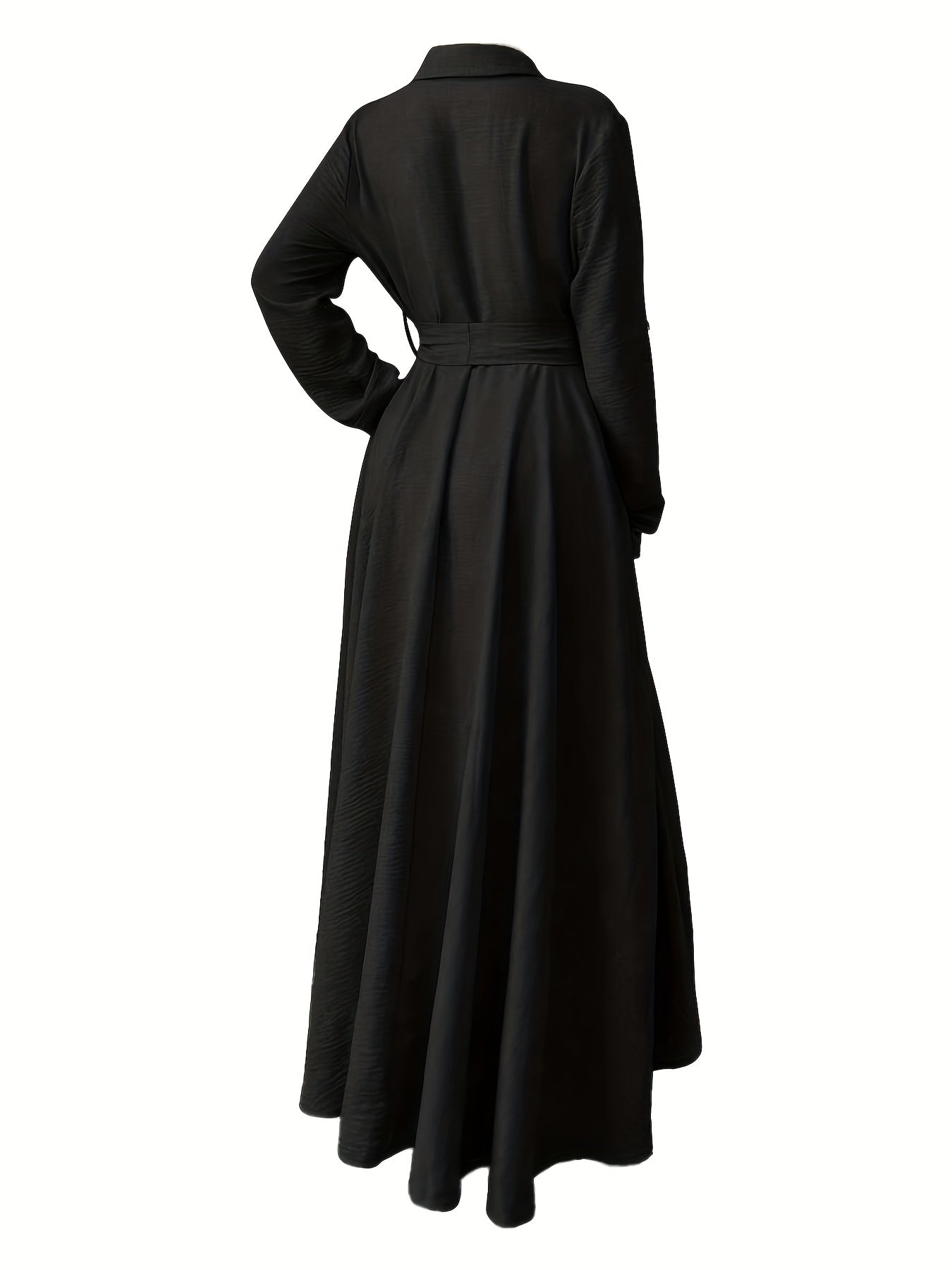European and American Cross-border Slimming Mid-Long Elegant Dress