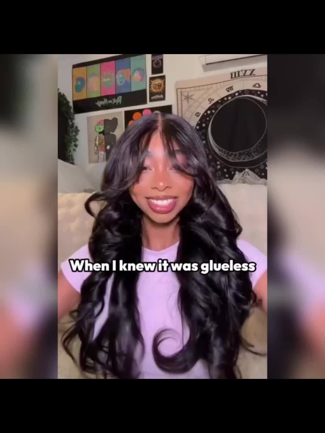 Klaiyi Fluffy Loose Wave 13x4 Lace Frontal Wig With Bangs Pre Cut Pre Bleached Pre Plucked Lace Front Human Hair Wig Ready To Wear Pre Everything Wig