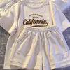 New Summer Outfit for Girls, a Two-Piece Set Featuring a Short-Sleeve T-Shirt And Casual Shorts for Older Children, for Outdoor