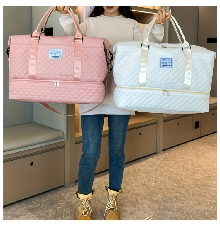 Large Capacity Multifunctional Travel Bag Set - Daily Travel Vacation Business Trip Clothes Toiletries Storage Bag, New Simple Fitness Bag