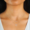 Double Layer Twin Moissanite Women's Necklace