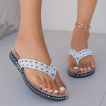 Casual Outdoor Flip-flops With Flat Soles