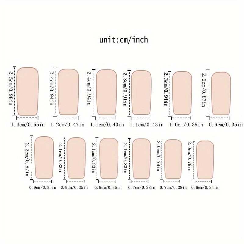 A Set of 24 Orange Gradient French Fake Nails, Perfect for DIY Valentine'S Day Gifts, Featuring Yellow Wearable Nails Suitable for Women And Girls. This Removable Press-On Nail Kit Comes with Jelly Glue And a File.