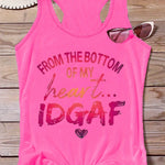 Letter Print Crew Neck Tank Top, Casual Sleeveless Top For Summer & Spring, Women's Clothing