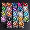 23pcs Metallic Chrome Nail Powder Set - Y2K Magic Mirror Shine Rubbing Glitter Pigment Flakes in Vibrant & Pastel Colors for DIY Manicure & Art Decorations, Alcohol-Free