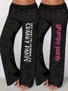 Women'S Casual Drawstring Pants with "Not Cranky, I'm Wearing My Grumpy Pants" Print - All-Season, Straight Leg, Comfortable, Relaxed Fit, Allseason Pants | Playful Print Pants | Comfortable Fit
