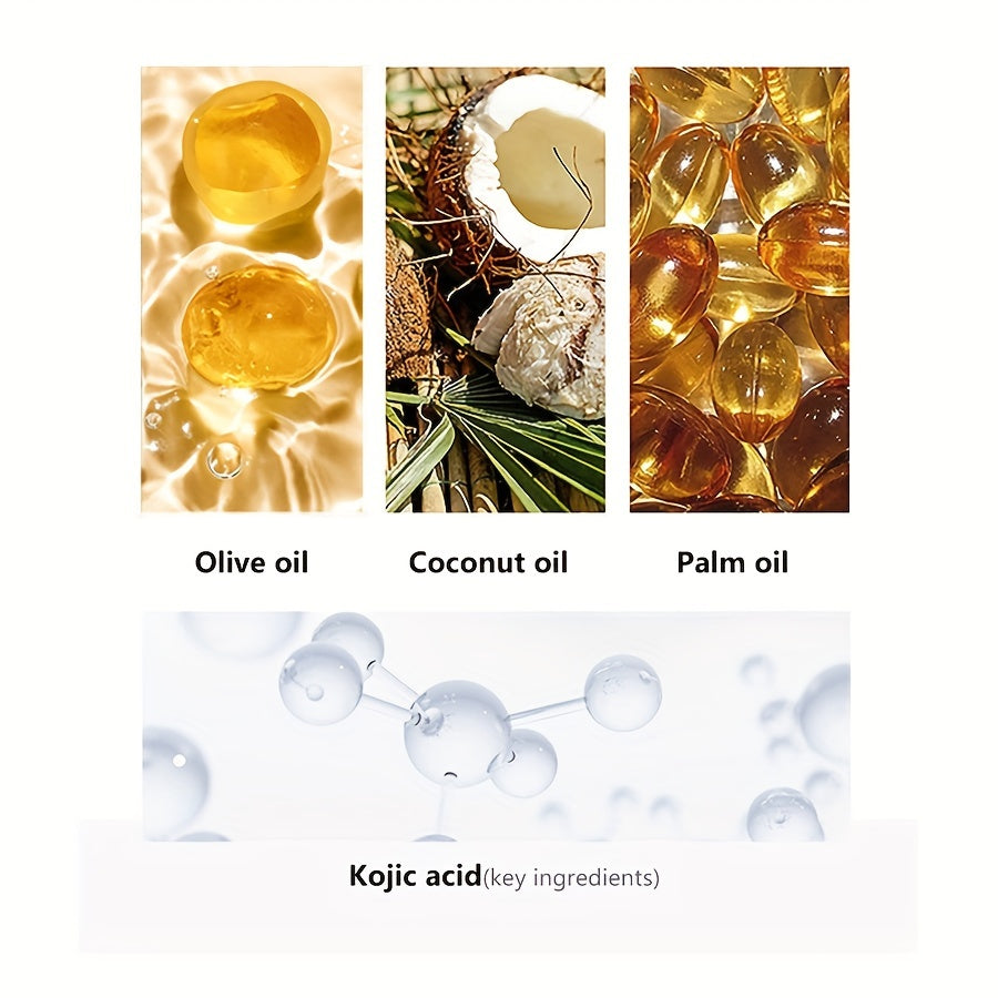 6pcs 100g Kojic Acid Soap - Brighten Skin Tone, Moisturizing, Oil Controlling Soap For Hand, Face, Bath - Natural Orange Flavor, Essential Oil, Gentle Cleansing