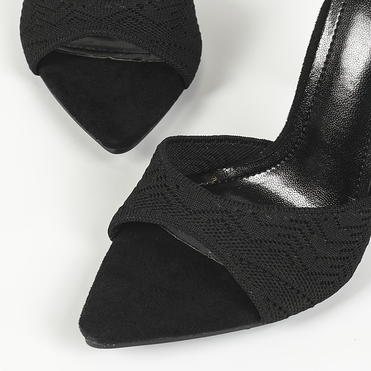 Women's Solid Color Stiletto Heeled Sandals, Fashion Pointed Toe Dress Pumps, Stylish Slip On Heels