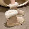 Warm Fleece-Lined Snow Boots