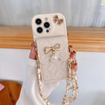 [1pc Minimalist Phone Case with Card Holder] Stylish And Minimalist Card Holder Lanyard Phone Case for Iphone 11, 12, 13, 14, 15, 16 Pro Max Plus, Fully Protective And Shockproof.