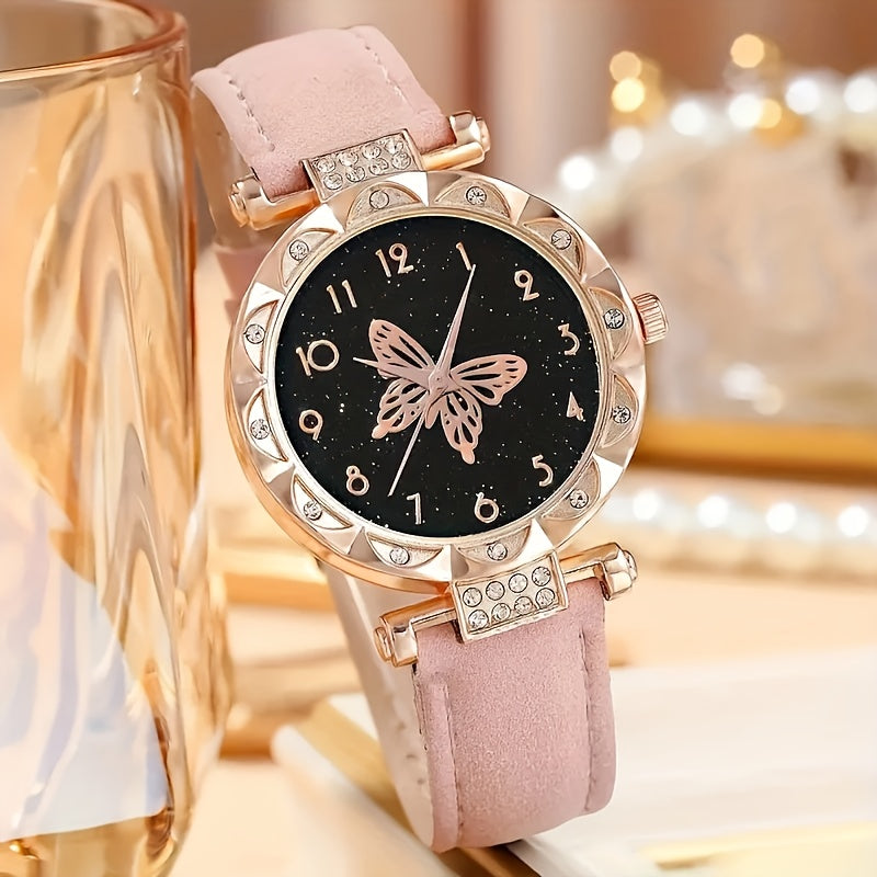 3pcs Exquisite Women's Quartz Watch and Accessories Suitable as Mother's Day Gift, Christmas Gift, New Year Gift, Birthday Gift