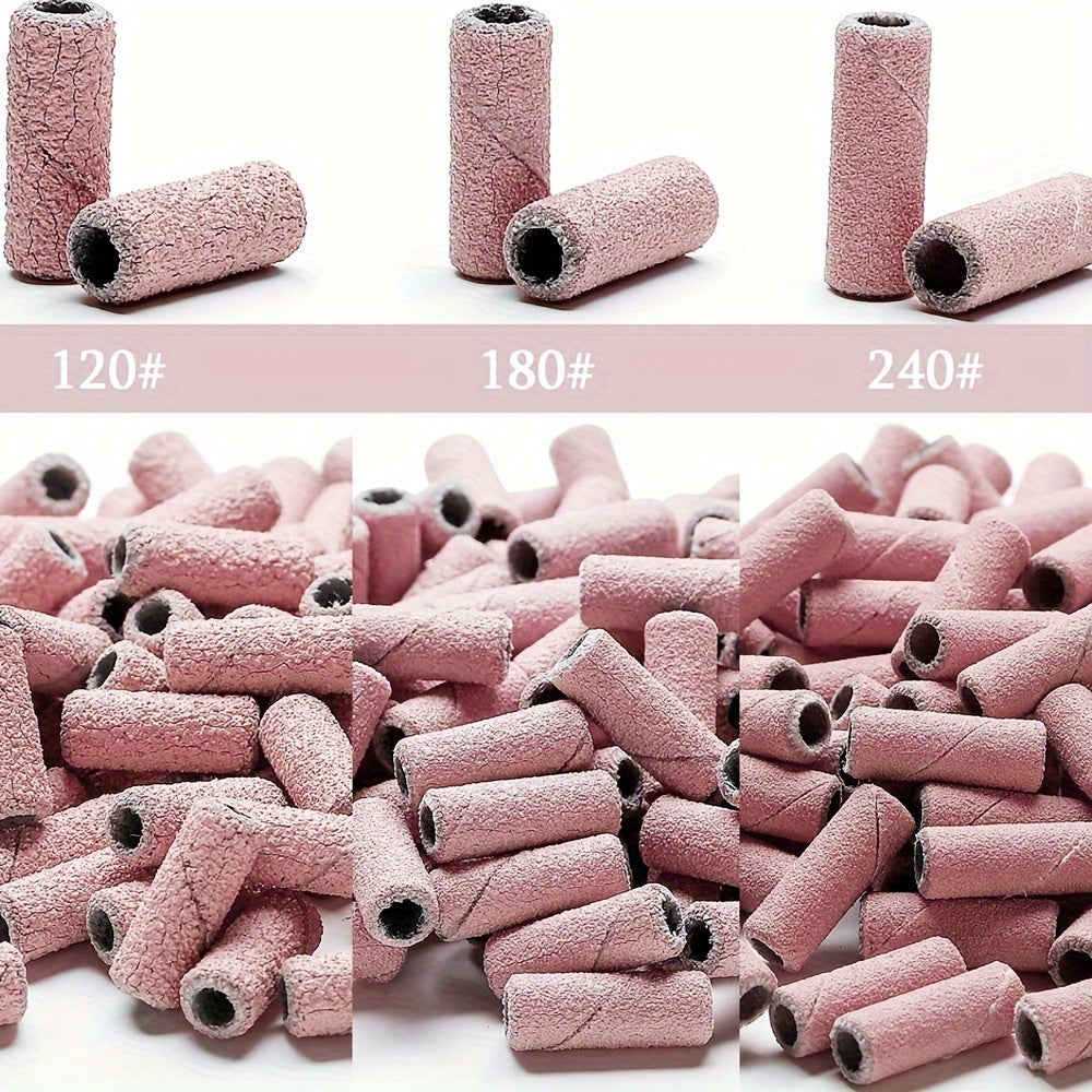100Pcs Professional Nail Drill Sanding Bands, Unscented Nail Drill Bits for Manicure and Pedicure Tools