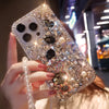 The New Gemstone Bunny Phone Case with a Full Crystal Design And a Crystal Bracelet Is Suitable for The Iphone 16 Pro Max.