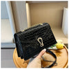1 Women'S Fashion Rose Red Snake Pattern Crossbody Bag, Simple and Mature Style Handbag, Suitable for Daily Commuting and Holiday Parties