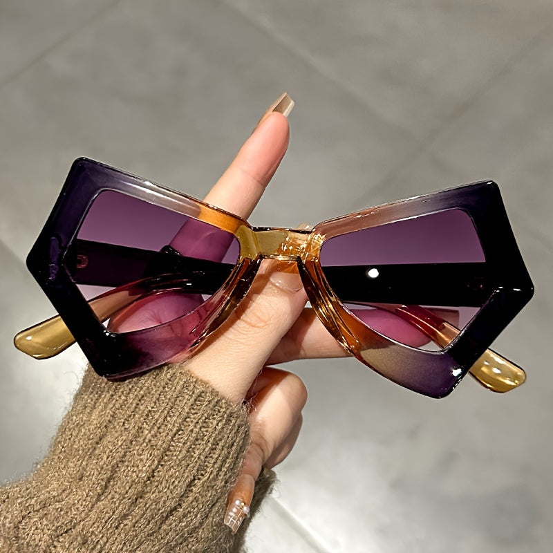 Butterfly Cat Eye Glasses Y2K Jelly Color Block Futurist Sunvisors Beach Party Club Favors For Women And Men's