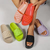 2025 Summer New Arrival Women'S Casual Outdoor Flat Heel Sandals, Fashion Solid Color, Platform Heel, Strappy Back, Open Toe, PVC Sole, Fabric Upper, Fabric Inner, Dry Clean Only, BELINSAL