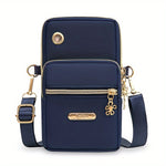 New Style Mobile Phone Bag for Women, Mini Crossbody Bag with Cell Phone Pocket, Hanging Neck Cloth Bag, Portable Wrist Coin Purse