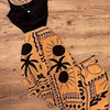Summer Vacation Black Camisole + Print Skirt Set