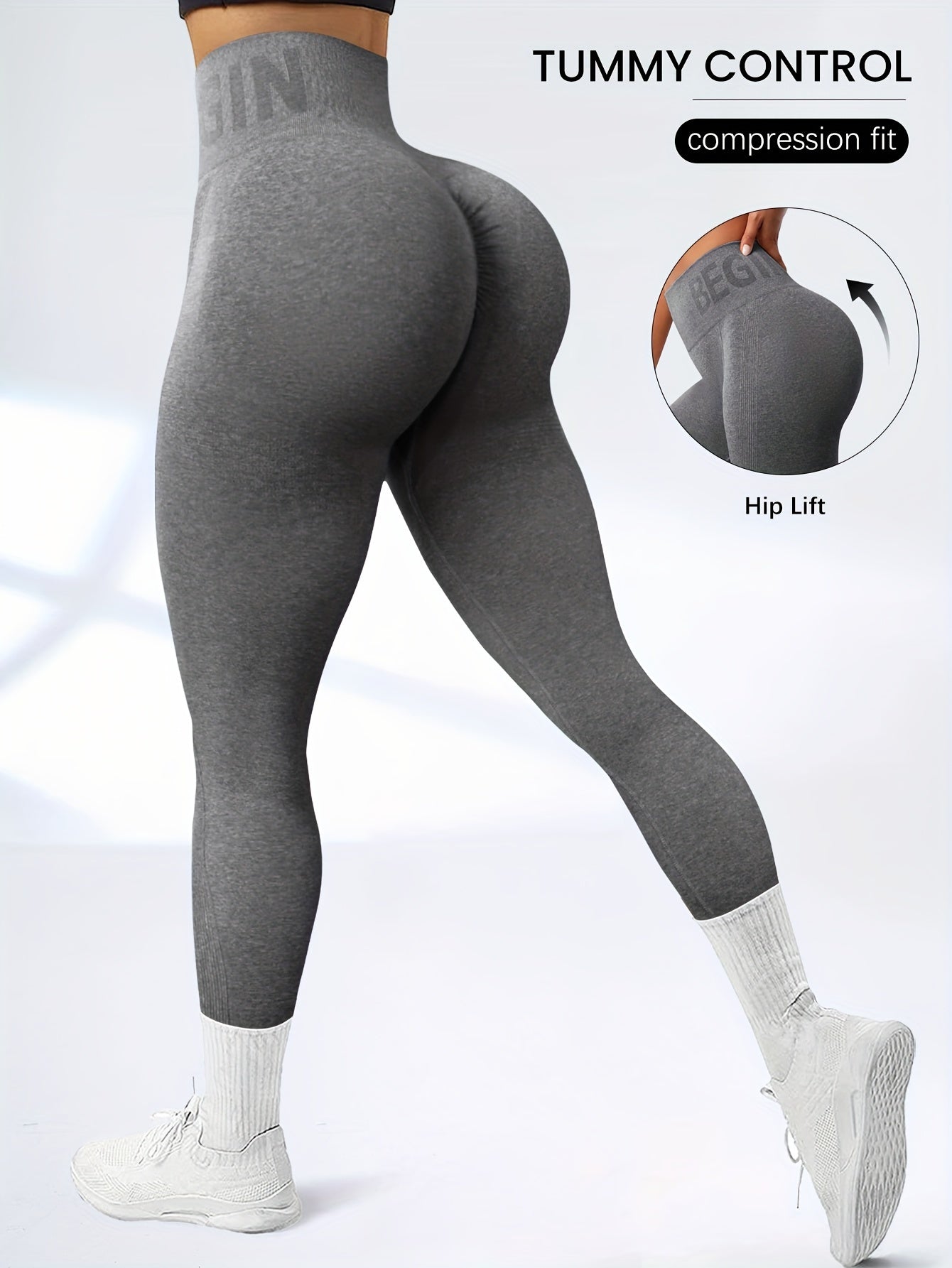 [3 Pack High-Waisted Tummy Control] 3 Pack Seamless High-Waisted Tummy Control Yoga Pants, Sport Style Athletic Leggings, Breathable Stretch Fabric for Gym & Casual Wear Wide Waistband