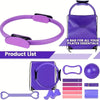 13pcs Purple Pilates & Yoga Equipment Set | Professional Training Combo | Core Strengthening, Flexibility Enhancing | Home Workouts, Yoga Sets for Women Pilates at Home Equipment Pilates