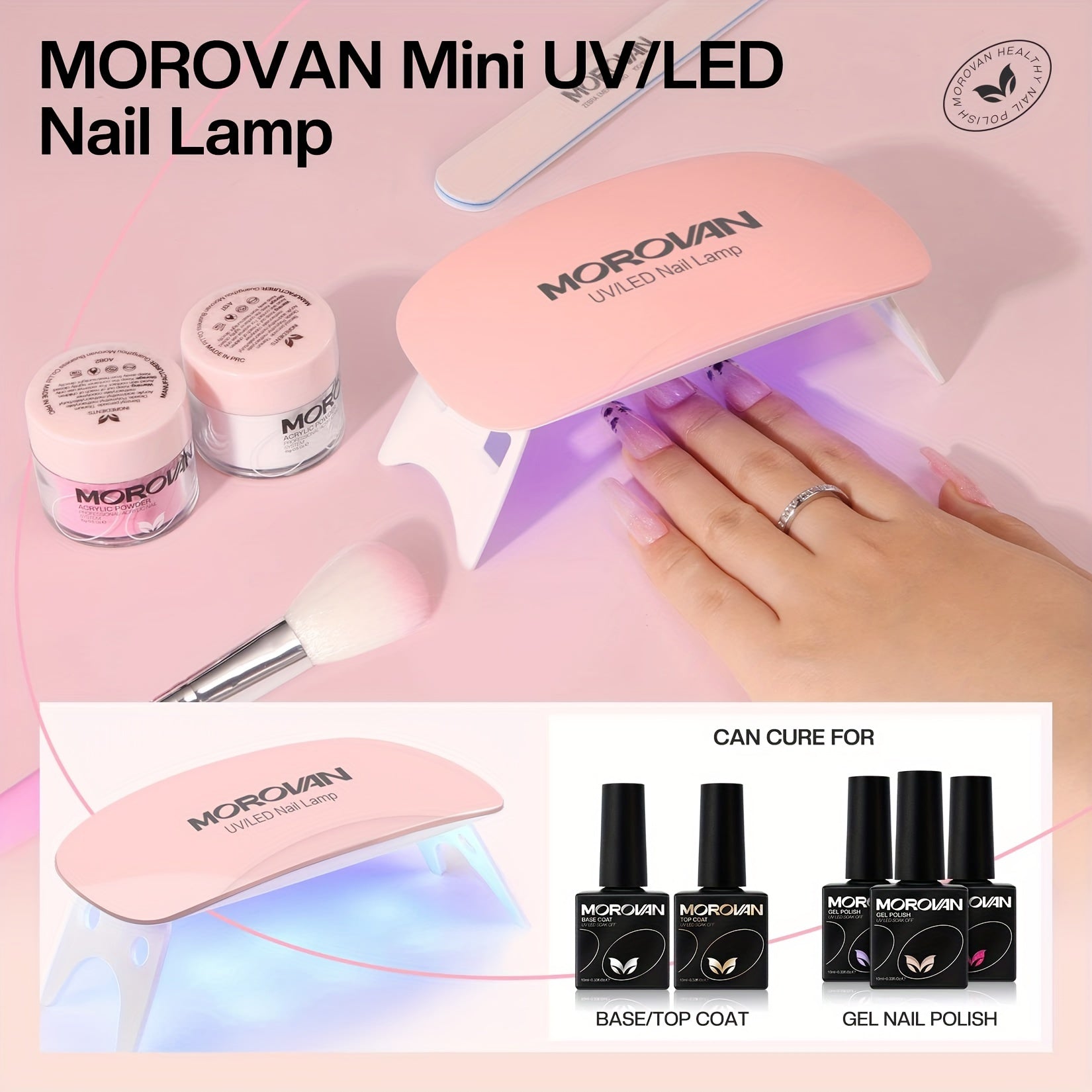 Acrylic Nail Kit with Everything – Professional Starter Acrylic Set for Beginners, Full Nail Supplies with USB Nail Drill & Acrylic Powder
