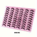 30 Pairs of Luxurious Wispy Lashes - Natural 3D/4D Volume, Fluffy, Soft, Lightweight, Reusable, Easy to Apply Fake Eyelashes Pack for Makeup - Synthetic, 8mm-14mm Length, Versatile 3 Styles