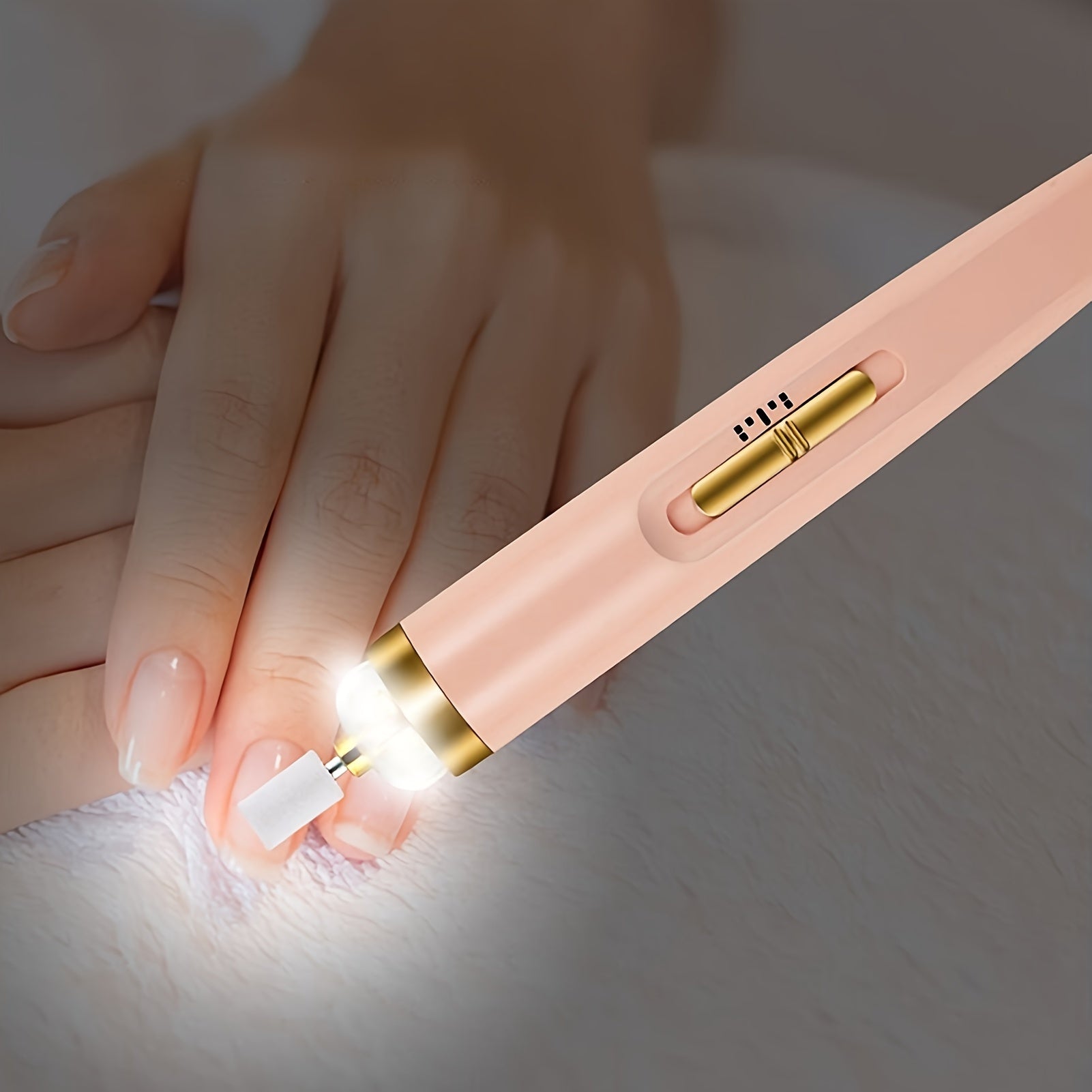 5-in-1 Electric Nail Polisher Pen - USB Rechargeable, Low Noise, Professional Manicure & Pedicure Kit for Hands, Feet & Nails