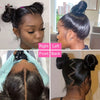 180% Density 360 Wig Human Hair Full Lace Straight Frontal Wig with HD Lace and Natural Color