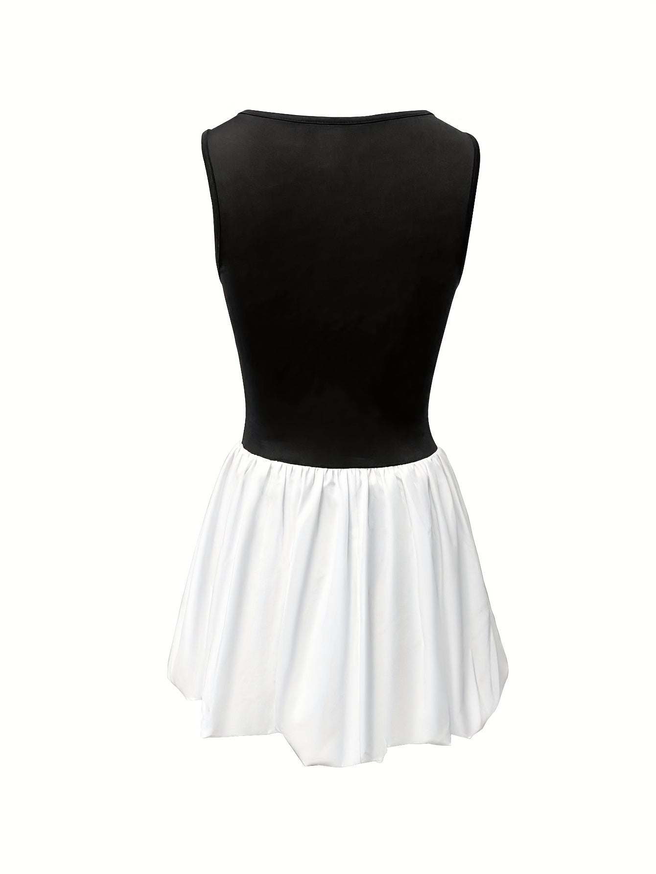 2231 European And American Women'S Fashion Tank Top Style Slim Sexy Fluffy Sleeveless Vest Dress