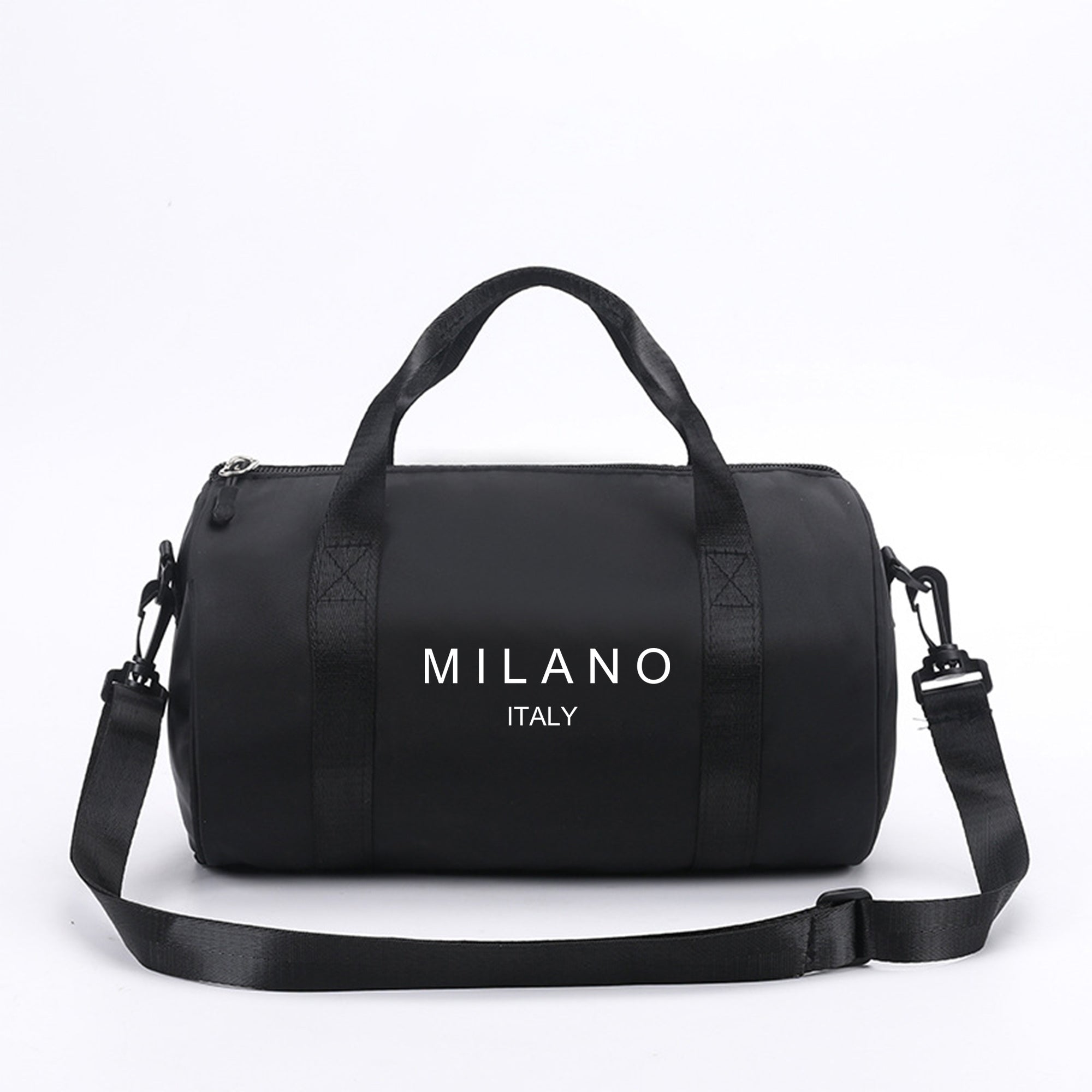 1pc Milan, Italy Print Mini Shoulder Crossbody Bag - Preppy Style, Durable Zipper, Lightweight & Cute Dance Bag, Ideal for Sports & Leisure, Gym Travel Shoulder Bag, Perfect Christmas Gift, Gym Bag | Preppy Style Bag | Adjust