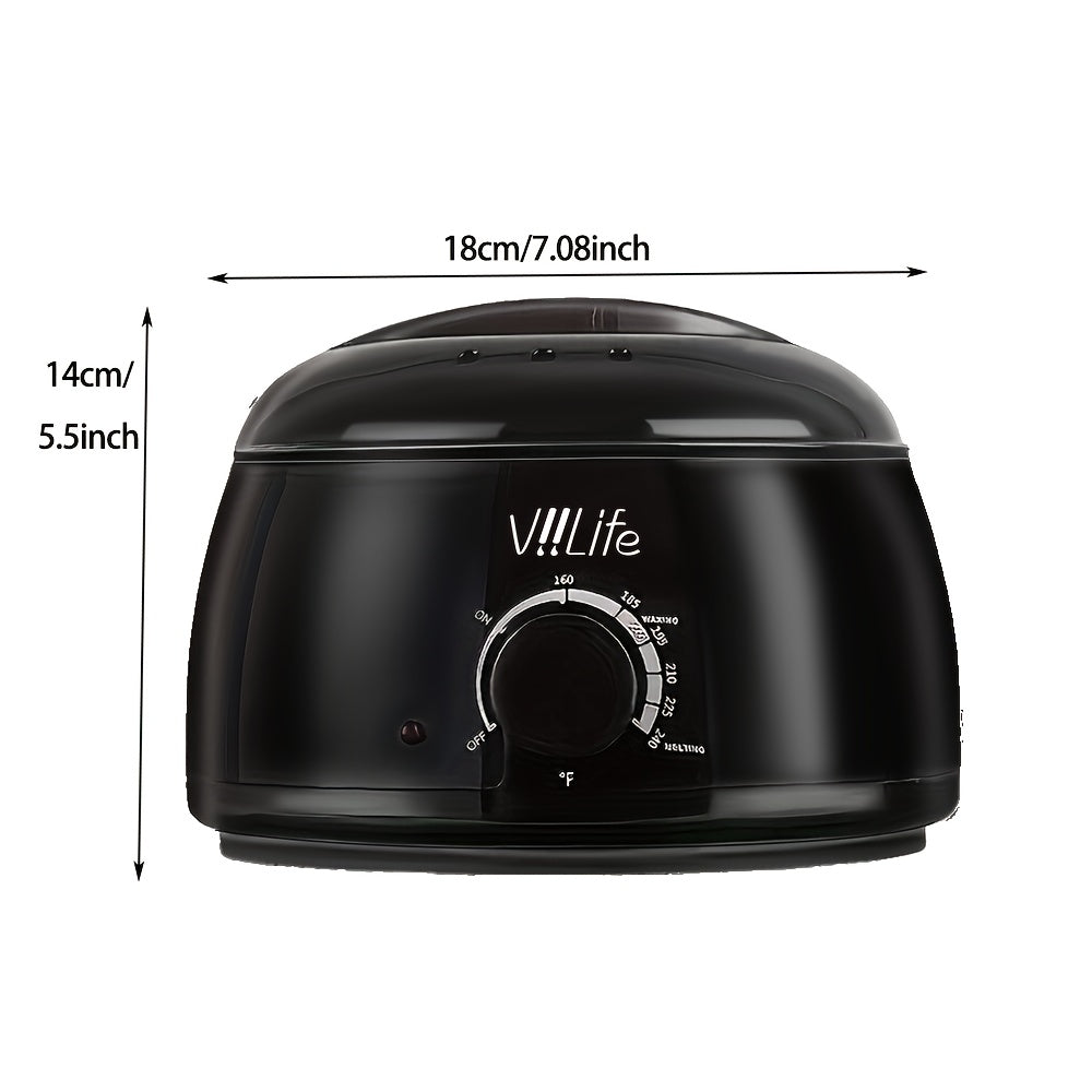 US Plug 500cc Wax Warmer Suitable For Waxing And Hair Removal At Home, 110V Voltage