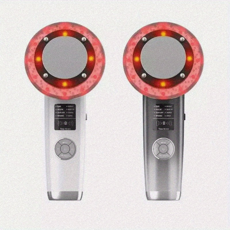 Handheld Home Use 8in 1 Body Slimming Fat Belly Burning Device Multifunction High Frequency Facial Body Massager Device