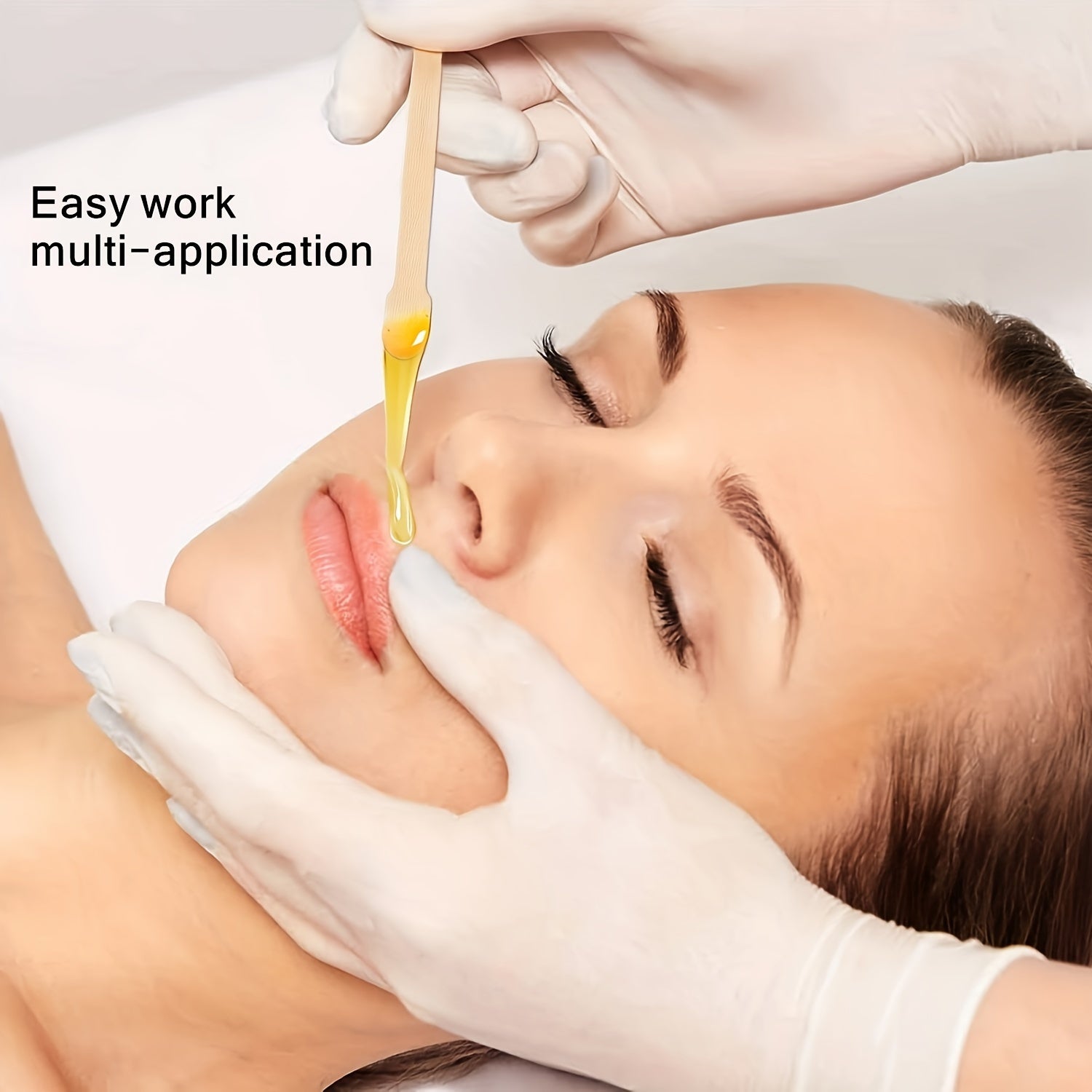 10/50/100pcs Large Eyebrow And Body Natural Wooden Wax Stick For Precise Hair Removal And Smooth Skin - Perfect For Spa And Home Use, Body Hair Removal Stick Natural Wooden Wax Applicator