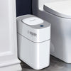 Bathroom Smart Touchless Trash Can - 4 Gallon Automatic Motion Sensor Rubbish Can with Lid Electric Narrow Small Garbage Bin for Kitchen, Office, Living Room, Toilet, Bedroom, RV
