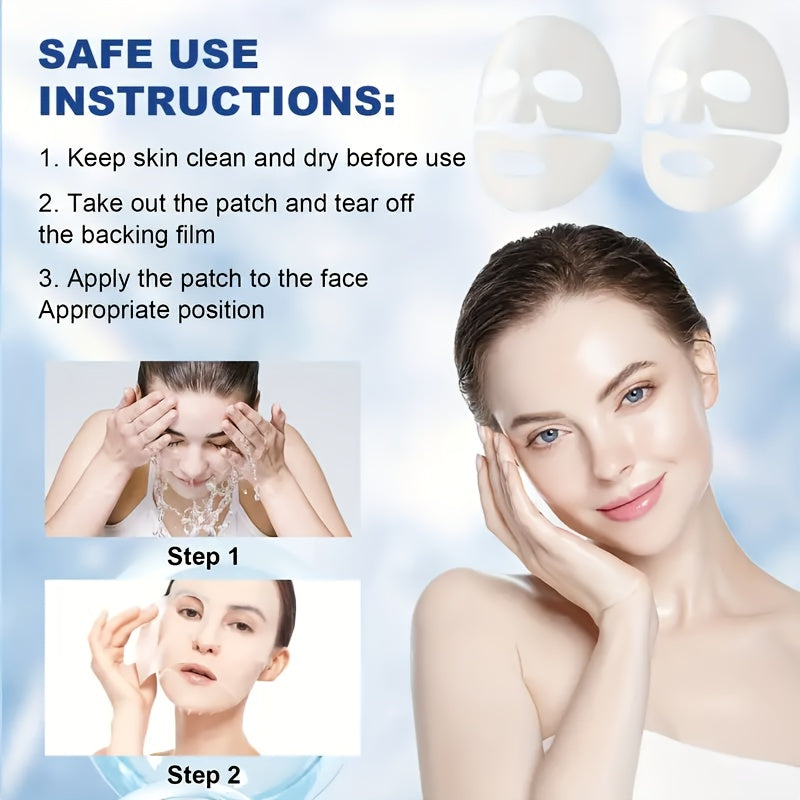 KOECE Hydrating Collagen Face Masks - 4pcs Overnight Firming & Moisturizing Treatment, Gentle & Non-Irritating for All Skin Types, Deep Hydration & Elasticity Boost, Fragrance-Free, Overnight Skincare | Gentle Skin Care | Sea