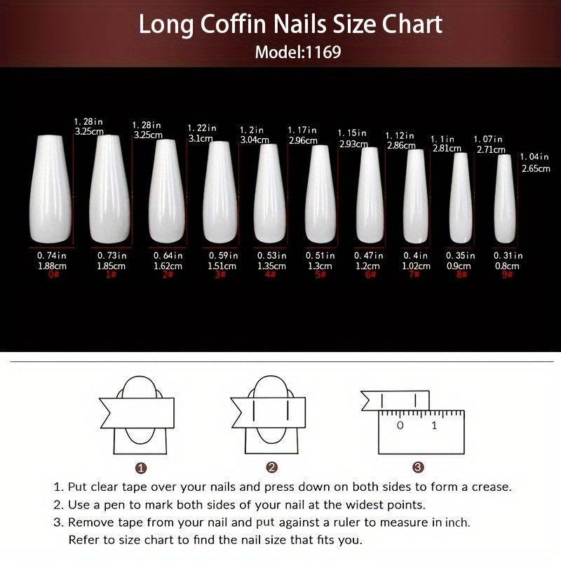 24pcs Glossy Long Ballerina Press On Nails, Pinkish And Blue French Tip Fake Nails with Rhinestone Design, Reusable False Nails for Women Girls