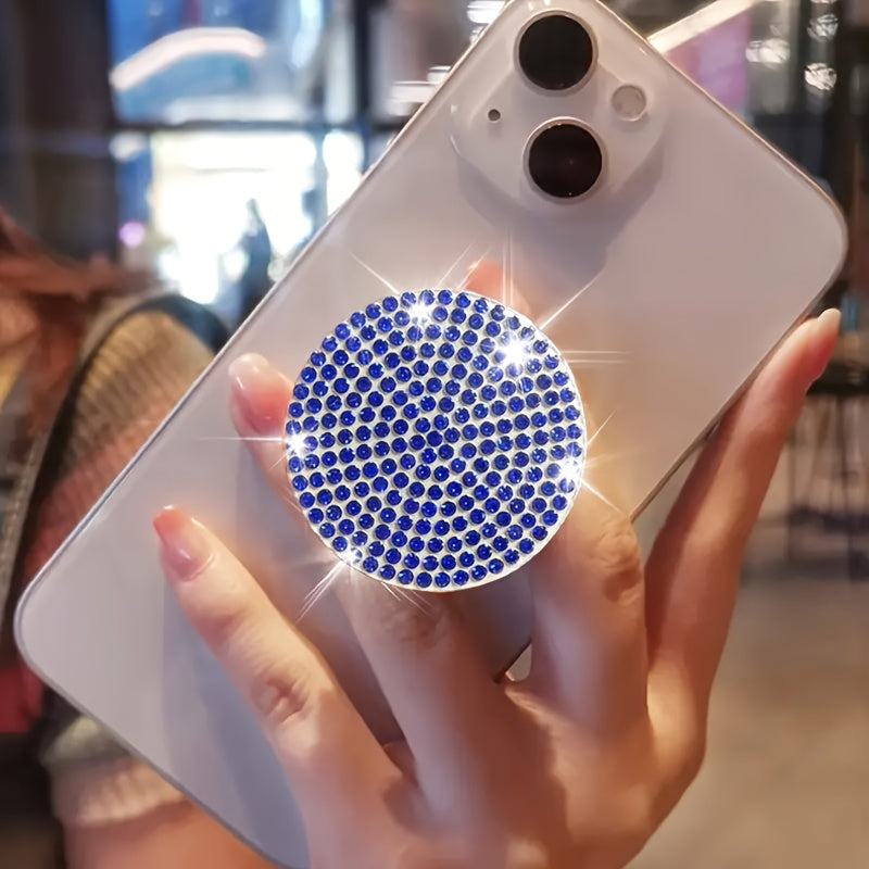 A Sparkling Diamond Phone Pull-Out Stand, a Creative And Colorful Foldable Phone Holder, Perfect for Lazy Users And an Ideal Gift for Holidays.