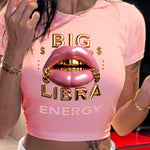 Women'S Casual Short Sleeve Round Neck Knit Polyester Top, with Drawing Pattern, for Women