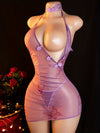Sexy Lingerie New Sensual Transparent Pure Desire Butterfly Flying Cheongsam One-piece Suit Uniform Seduction Suit Date War Robe Dress Bedtime Passion Pajamas Pure Uniform Suit Includes: Cheongsam + Trousers