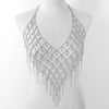1 Luxurious Rhinestone Sparkling Chest Chain, Fashionable Retro Style Sparkling Body Chain Accessory for Women, Suitable for Gifts