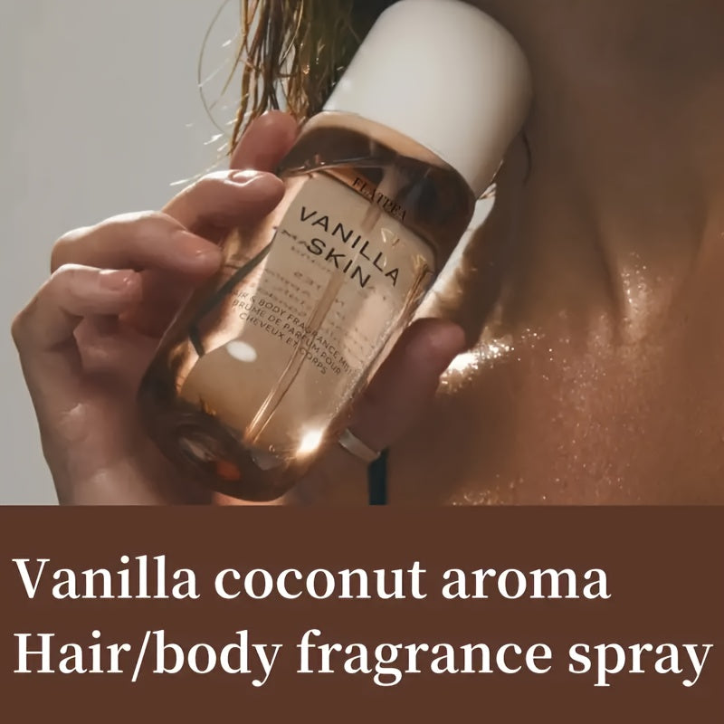 [Fresh Vanilla Perfume] Alcohol Free, Fresh Fragrance Vanilla Coconut Hair And Body Perfume Spray, 1.7oz Perfume - Very Suitable for Dating And Parties, Perfect Gift for Any Occasion, Valentine's Day Gift