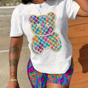Oriented Fashion Print Shorts Set Trend
