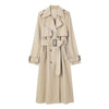 European, American And French Style Double Row Ornament Trench Coat