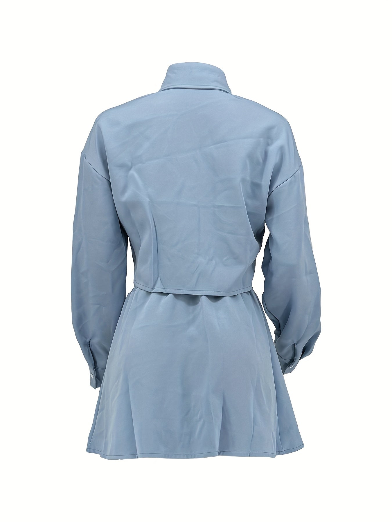 European and American Women's new spring/summer fashionable casual solid color skirt set