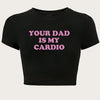Letter Print Crop Slim T-Shirt, Y2K Short Sleeve T-Shirt For Spring & Summer, Women's Clothing