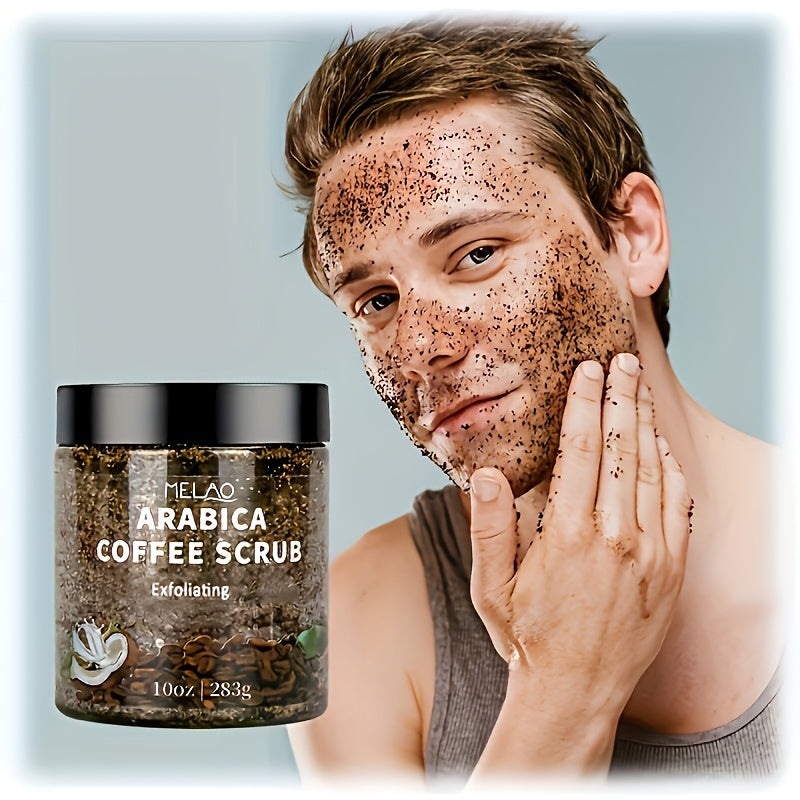 9.98oz Arabica Coffee Scrub - Exfoliating Body Scrub For Skin Care - Moisturizing And Exfoliating Body, Face, Hand, Foot Scrub With Collagen