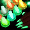 7-Piece Glow-in-the-Dark Nail Polish Set - Sparkling, Glittery, and Perfect for Nighttime Fun!